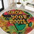 African Map Graffiti Round Carpet Know You Roots