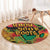 African Map Graffiti Round Carpet Know You Roots