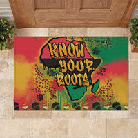 African Map Graffiti Rubber Doormat Know You Roots - Wonder Print Shop