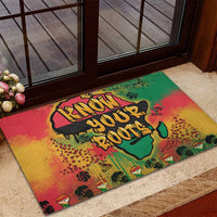 African Map Graffiti Rubber Doormat Know You Roots - Wonder Print Shop