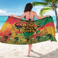 African Map Graffiti Sarong Know You Roots - Wonder Print Shop