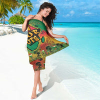 African Map Graffiti Sarong Know You Roots - Wonder Print Shop
