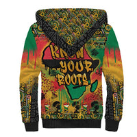 African Map Graffiti Sherpa Hoodie Know You Roots - Wonder Print Shop