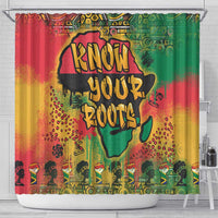 African Map Graffiti Shower Curtain Know You Roots