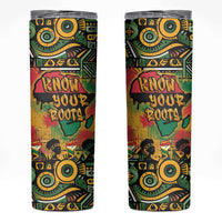 African Map Graffiti Skinny Tumbler Know You Roots - Wonder Print Shop