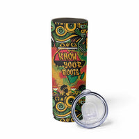 African Map Graffiti Skinny Tumbler Know You Roots - Wonder Print Shop