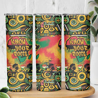 African Map Graffiti Skinny Tumbler Know You Roots - Wonder Print Shop