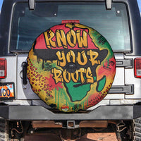 African Map Graffiti Spare Tire Cover Know You Roots - Wonder Print Shop