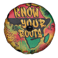African Map Graffiti Spare Tire Cover Know You Roots - Wonder Print Shop