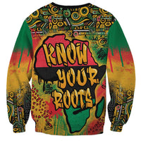 African Map Graffiti Sweatshirt Know You Roots - Wonder Print Shop