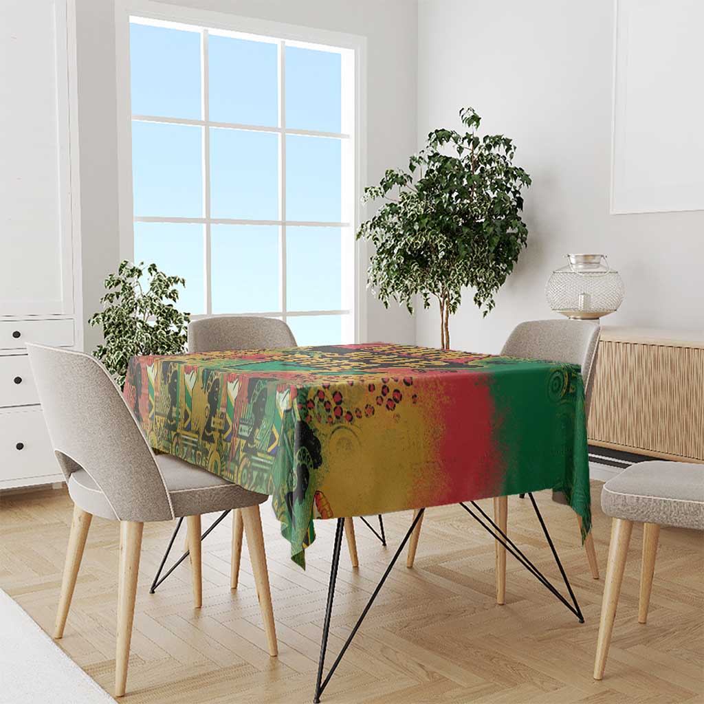 African Map Graffiti Tablecloth Know You Roots - Wonder Print Shop