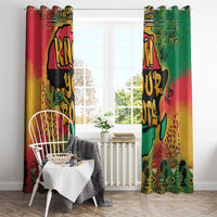 African Map Graffiti Window Curtain Know You Roots - Wonder Print Shop