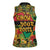 African Map Graffiti Women Sleeveless Polo Shirt Know You Roots - Wonder Print Shop