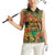 African Map Graffiti Women Sleeveless Polo Shirt Know You Roots - Wonder Print Shop