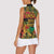 African Map Graffiti Women Sleeveless Polo Shirt Know You Roots - Wonder Print Shop