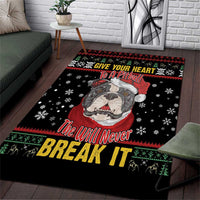 Give Your Heart Pitbull Dog Area Rug The Will Never Break It - Wonder Print Shop