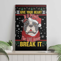 Give Your Heart Pitbull Dog Canvas Wall Art The Will Never Break It - Wonder Print Shop