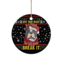 Give Your Heart Pitbull Dog Ceramic Ornament The Will Never Break It - Wonder Print Shop