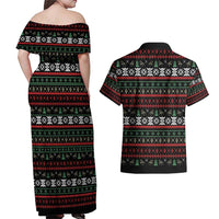 Give Your Heart Pitbull Dog Couples Matching Off Shoulder Maxi Dress and Hawaiian Shirt The Will Never Break It - Wonder Print Shop