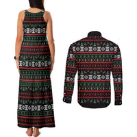 Give Your Heart Pitbull Dog Couples Matching Tank Maxi Dress and Long Sleeve Button Shirt The Will Never Break It - Wonder Print Shop