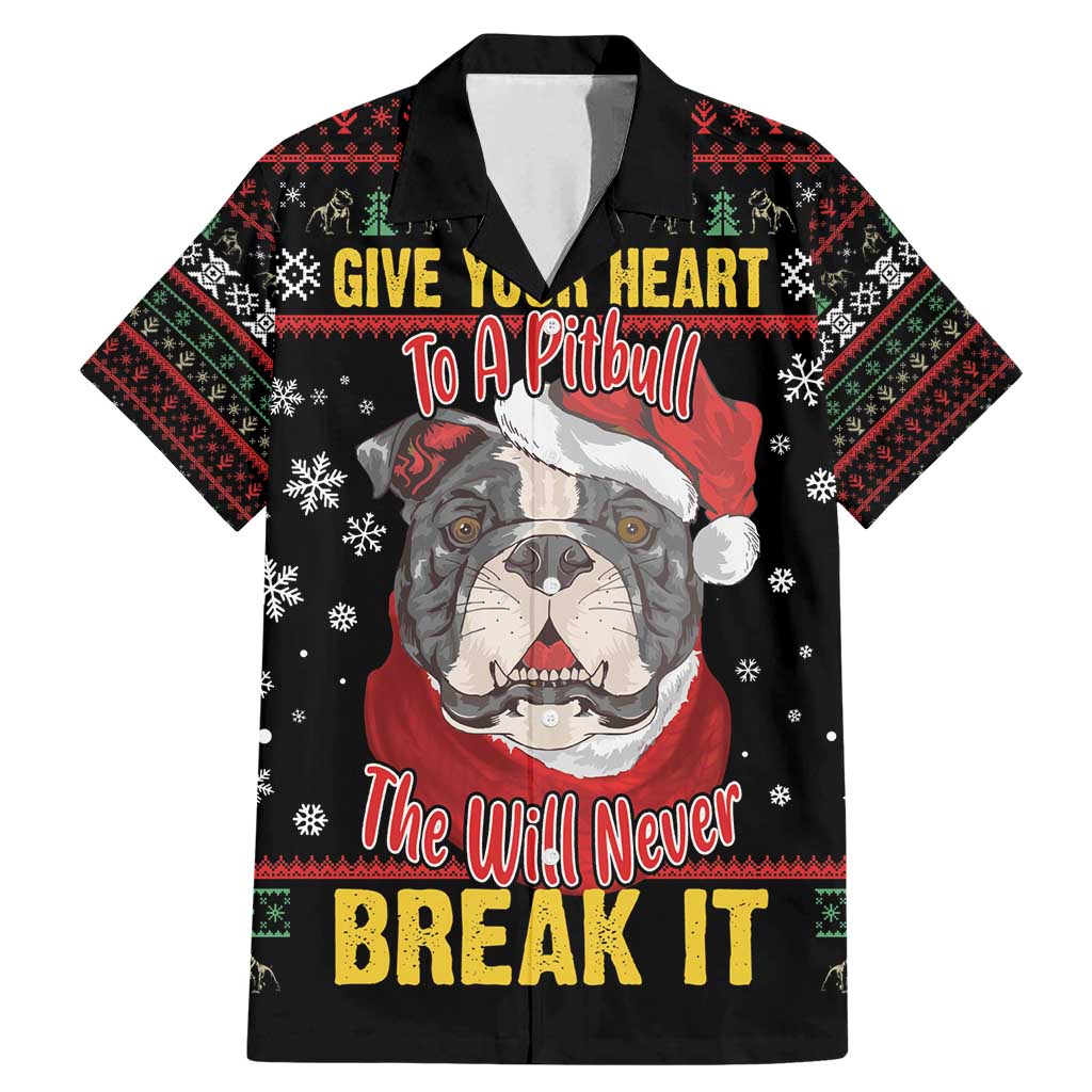 Give Your Heart Pitbull Dog Family Matching Mermaid Dress and Hawaiian Shirt The Will Never Break It - Wonder Print Shop