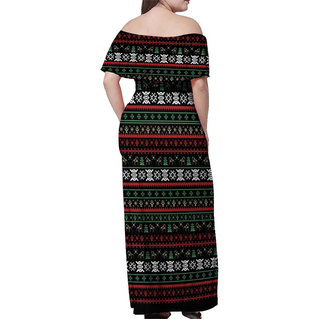 Give Your Heart Pitbull Dog Family Matching Off Shoulder Maxi Dress and Hawaiian Shirt The Will Never Break It - Wonder Print Shop