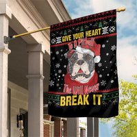 Give Your Heart Pitbull Dog Garden Flag The Will Never Break It - Wonder Print Shop