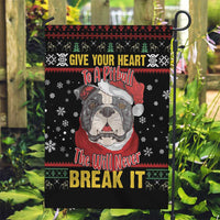 Give Your Heart Pitbull Dog Garden Flag The Will Never Break It - Wonder Print Shop