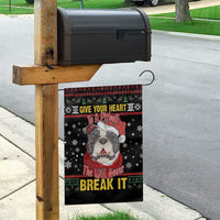 Give Your Heart Pitbull Dog Garden Flag The Will Never Break It - Wonder Print Shop