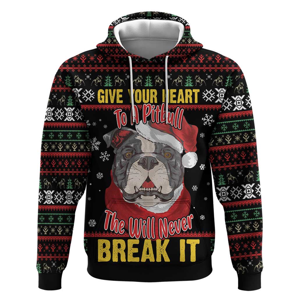Give Your Heart Pitbull Dog Hoodie The Will Never Break It - Wonder Print Shop