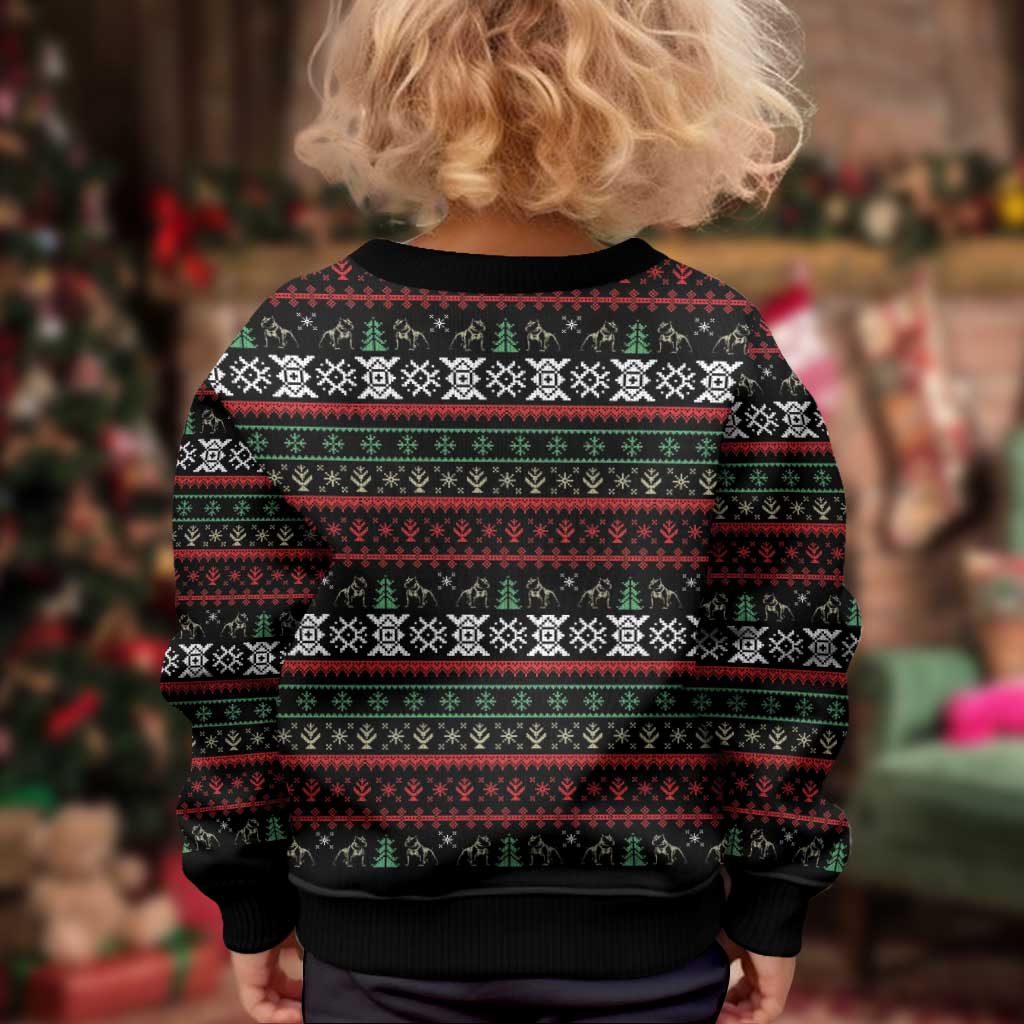 Give Your Heart Pitbull Dog Kid Ugly Christmas Sweater The Will Never Break It - Wonder Print Shop
