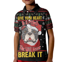 Give Your Heart Pitbull Dog Kid Polo Shirt The Will Never Break It - Wonder Print Shop