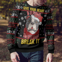 Give Your Heart Pitbull Dog Ugly Christmas Sweater The Will Never Break It - Wonder Print Shop