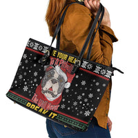 Give Your Heart Pitbull Dog Leather Tote Bag The Will Never Break It - Wonder Print Shop