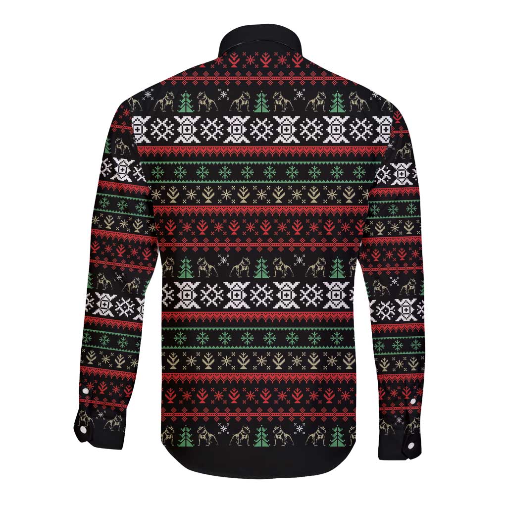 Give Your Heart Pitbull Dog Long Sleeve Button Shirt The Will Never Break It - Wonder Print Shop