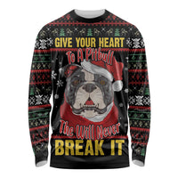 Give Your Heart Pitbull Dog Long Sleeve Shirt The Will Never Break It - Wonder Print Shop