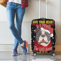 Give Your Heart Pitbull Dog Luggage Cover The Will Never Break It - Wonder Print Shop