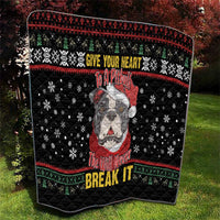 Give Your Heart Pitbull Dog Quilt The Will Never Break It - Wonder Print Shop