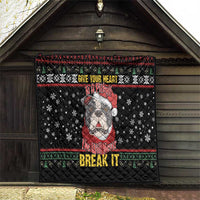 Give Your Heart Pitbull Dog Quilt The Will Never Break It - Wonder Print Shop