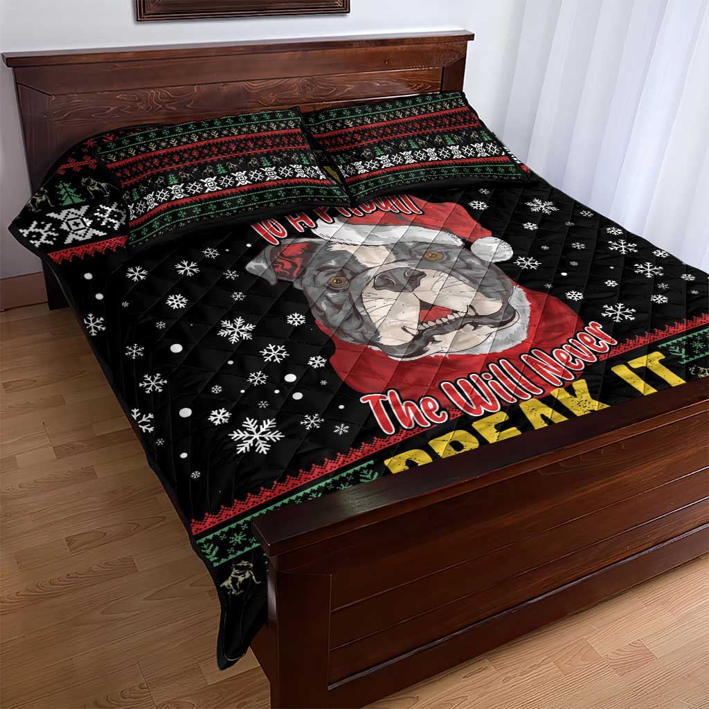 Give Your Heart Pitbull Dog Quilt Bed Set The Will Never Break It - Wonder Print Shop