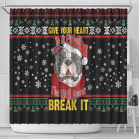 Give Your Heart Pitbull Dog Shower Curtain The Will Never Break It