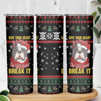 Give Your Heart Pitbull Dog Skinny Tumbler The Will Never Break It - Wonder Print Shop