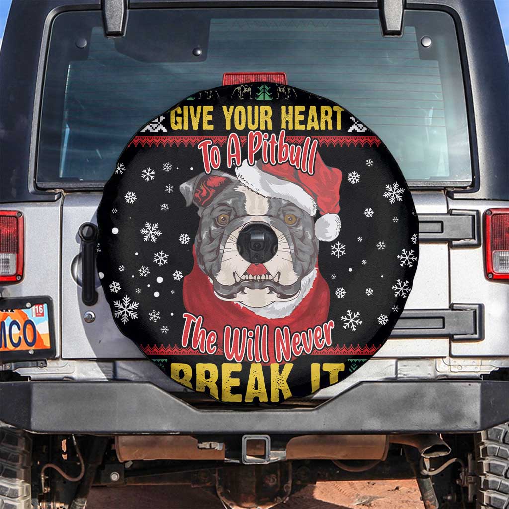 Give Your Heart Pitbull Dog Spare Tire Cover The Will Never Break It - Wonder Print Shop