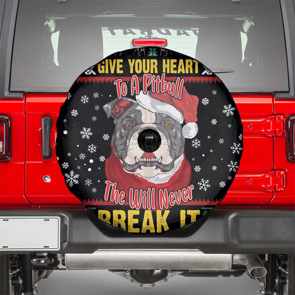 Give Your Heart Pitbull Dog Spare Tire Cover The Will Never Break It - Wonder Print Shop
