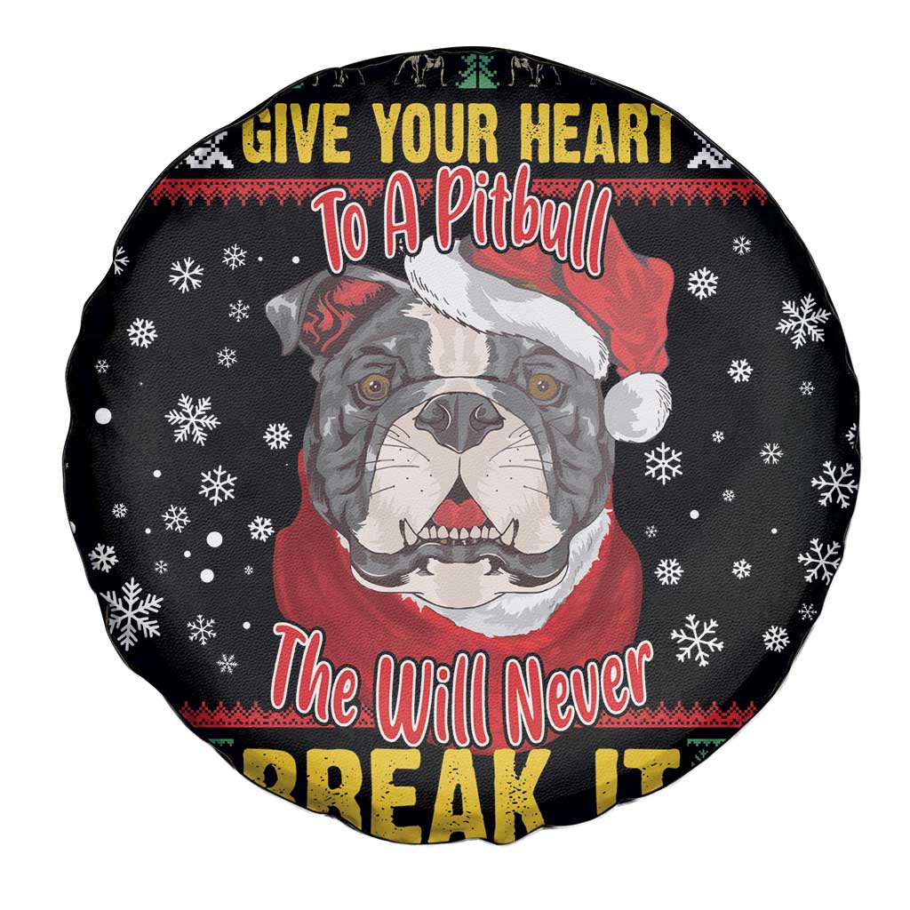 Give Your Heart Pitbull Dog Spare Tire Cover The Will Never Break It - Wonder Print Shop