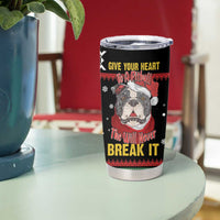 Give Your Heart Pitbull Dog Tumbler Cup The Will Never Break It - Wonder Print Shop