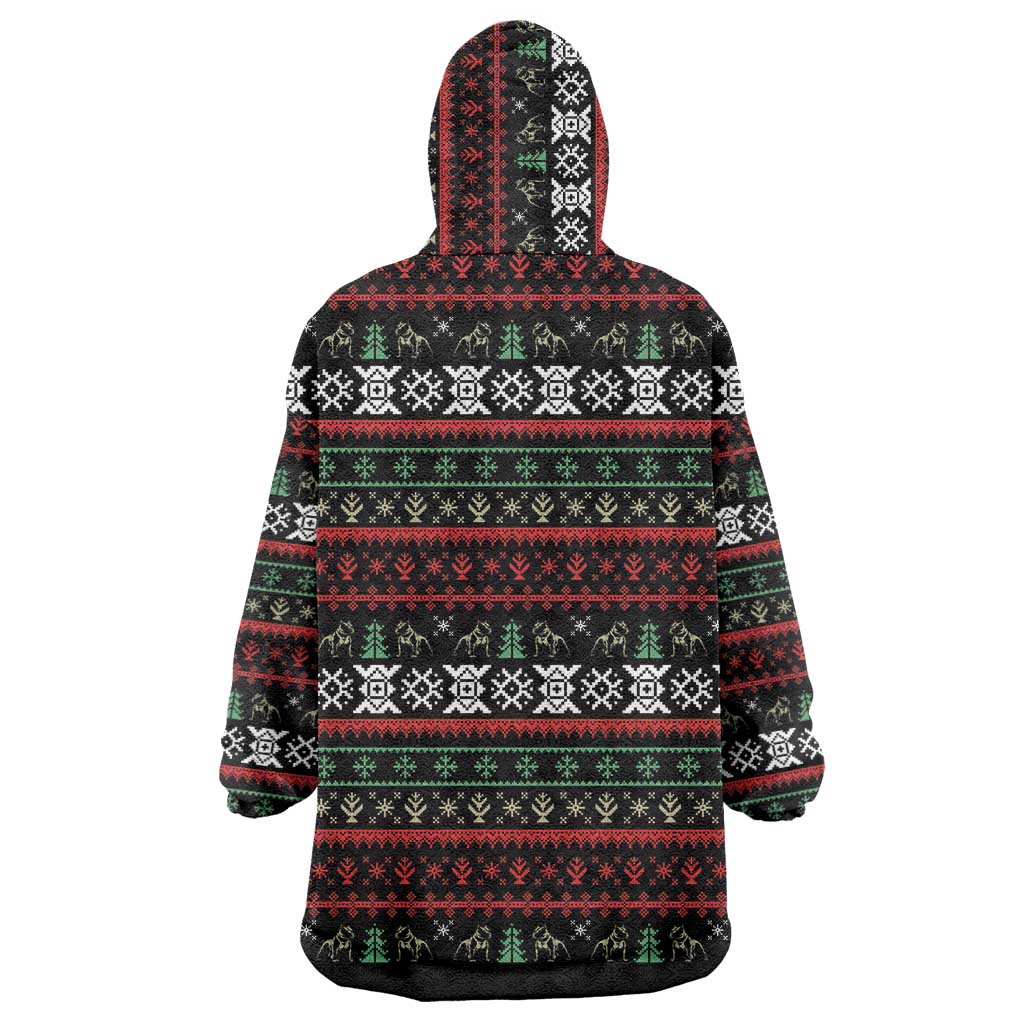 Give Your Heart Pitbull Dog Wearable Blanket Hoodie The Will Never Break It - Wonder Print Shop