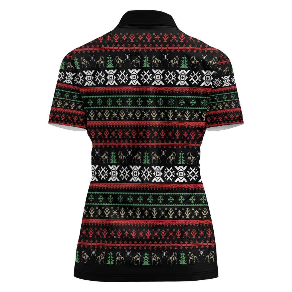 Give Your Heart Pitbull Dog Women Polo Shirt The Will Never Break It - Wonder Print Shop