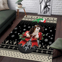 Cavalier King Charles Spaniel Xmas Ball Area Rug Christmas Dog Lovers - Wonder Print Shop