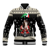 Cavalier King Charles Spaniel Xmas Ball Baseball Jacket Christmas Dog Lovers - Wonder Print Shop